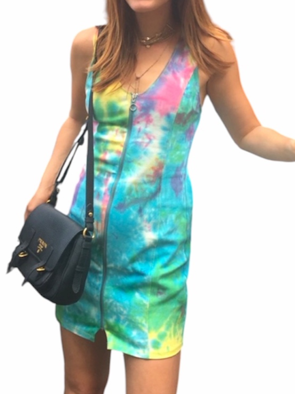 Dolce Vita Tie-Dye Zipped Dress